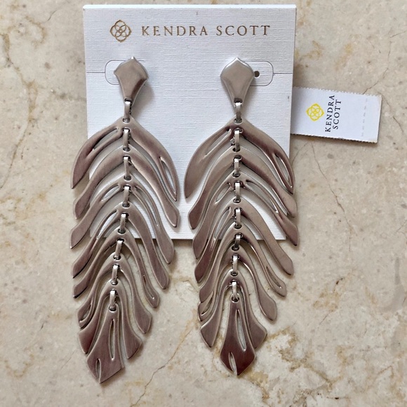 Kendra Scott Jewelry - NWT KENDRA SCOTT EARRINGS 
Rhodium Over Brass